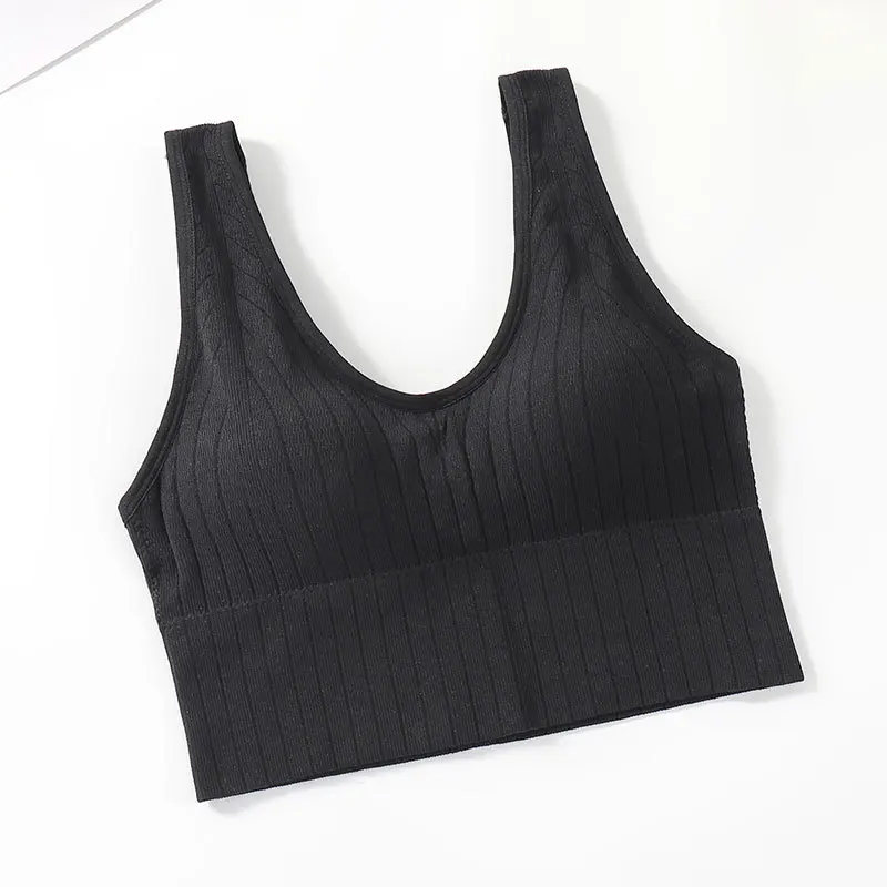 New Sling Yoga Sports Bra for Women Thin Section Beautiful Back Strap Bottoming Vest Gym Push Up Running Sport Bras Tube Top