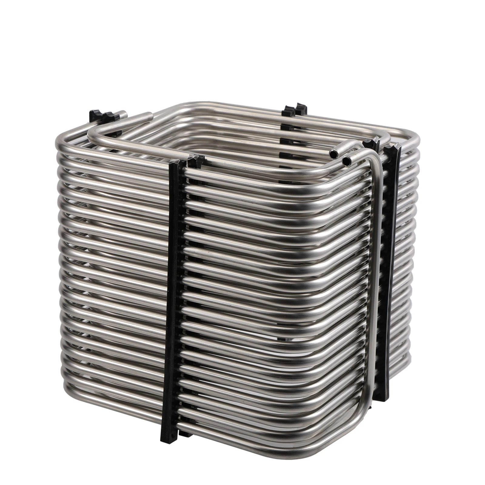 

Stainless Steel Square Jockey Box Coil 90ft(28meter) 2-way 5/16"(8mm)OD Tubing High Efficiency Draft Beer Box DIY Kegerator
