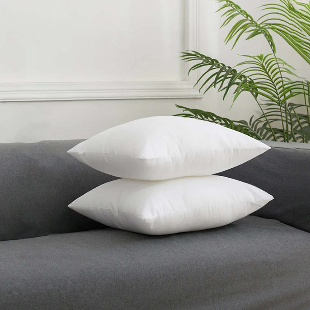 

2pcs Soft Square Shaped Inserts 50X50Cm White Cushion Filler For Sofa Bed Chair Comfortable Throw Inner Replacement Sofa