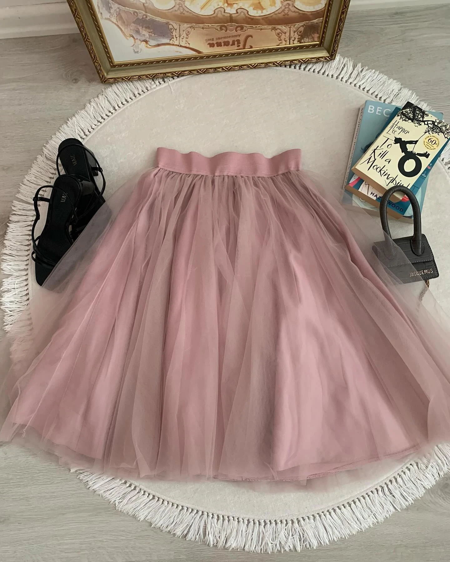

Women's Summer Half Skirts Fluffy Tulle Elastic Waist Petticoat A-Line Knee-Length Tutu Skirts Cosplay Party Slips Underskirt
