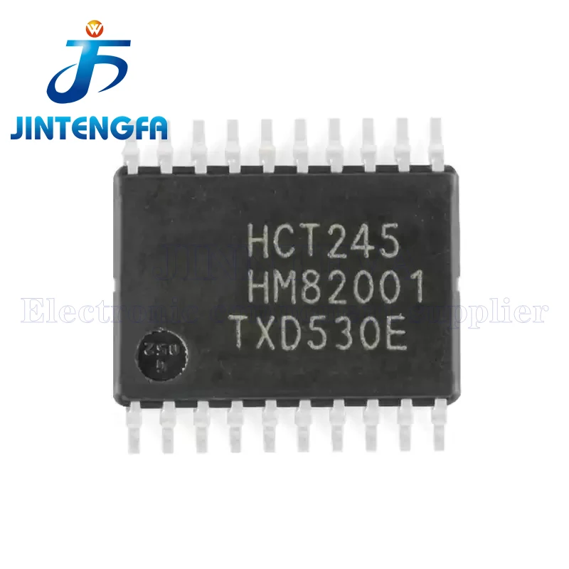 10PCS 74HCT245PW HCT245 TSSOP-20 SN74HCT245PWR HT245 74HCT245 SMD 4.5V - 5.5V Octal Bus Tranceiver 3-state IC