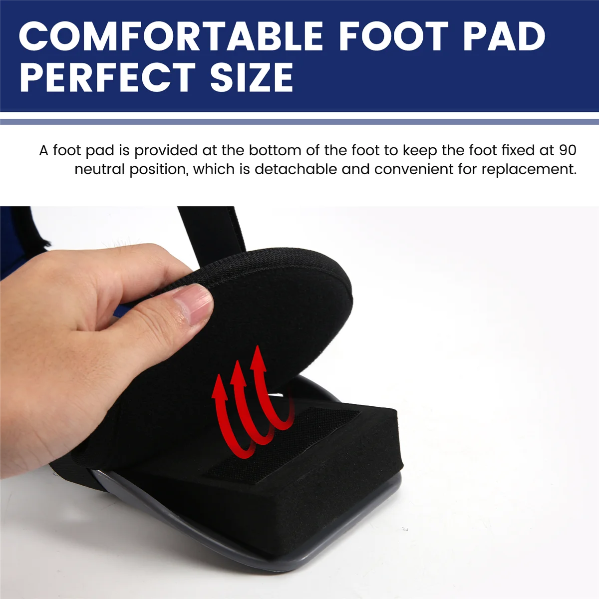 

Lo-ok Plantar Fasciitis Night Splint Foot Support Boot Tendonitis Brace for Fascia Tendon and Calf Stretching Heel Bone M