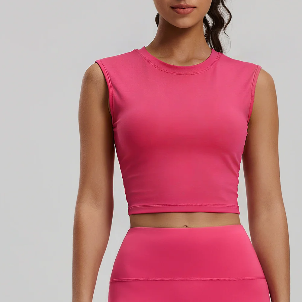 Fashionable And Trendy Yoga Wear Women's Hollowed-Out Twisted Sports Vest One-Piece Cup Pilates Fitness Backless Bra Top