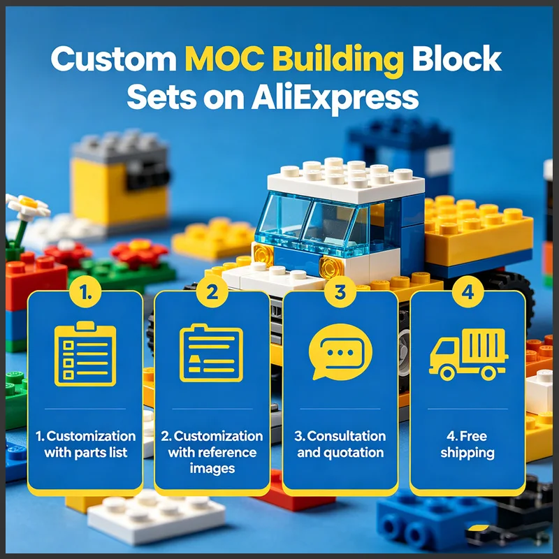 01 New MOC Building Blocks Model DIY Assemble Bricks Toys Collection Display Gifts