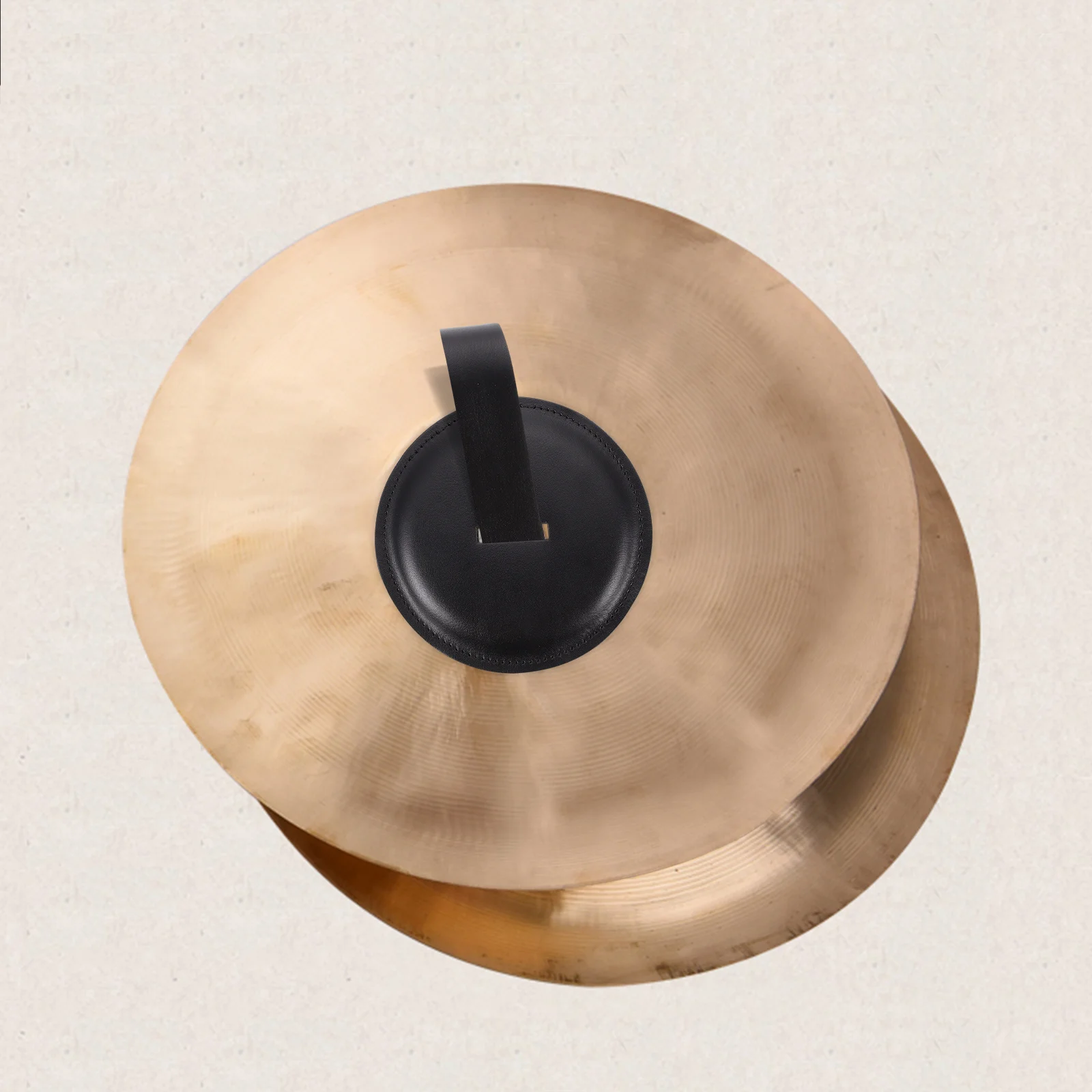 

1 set 1 Set Black Cowhide Guard Pad Durable Strap For Symphony Cymbal Accessories Band Cymbal Pad Instrument Protection