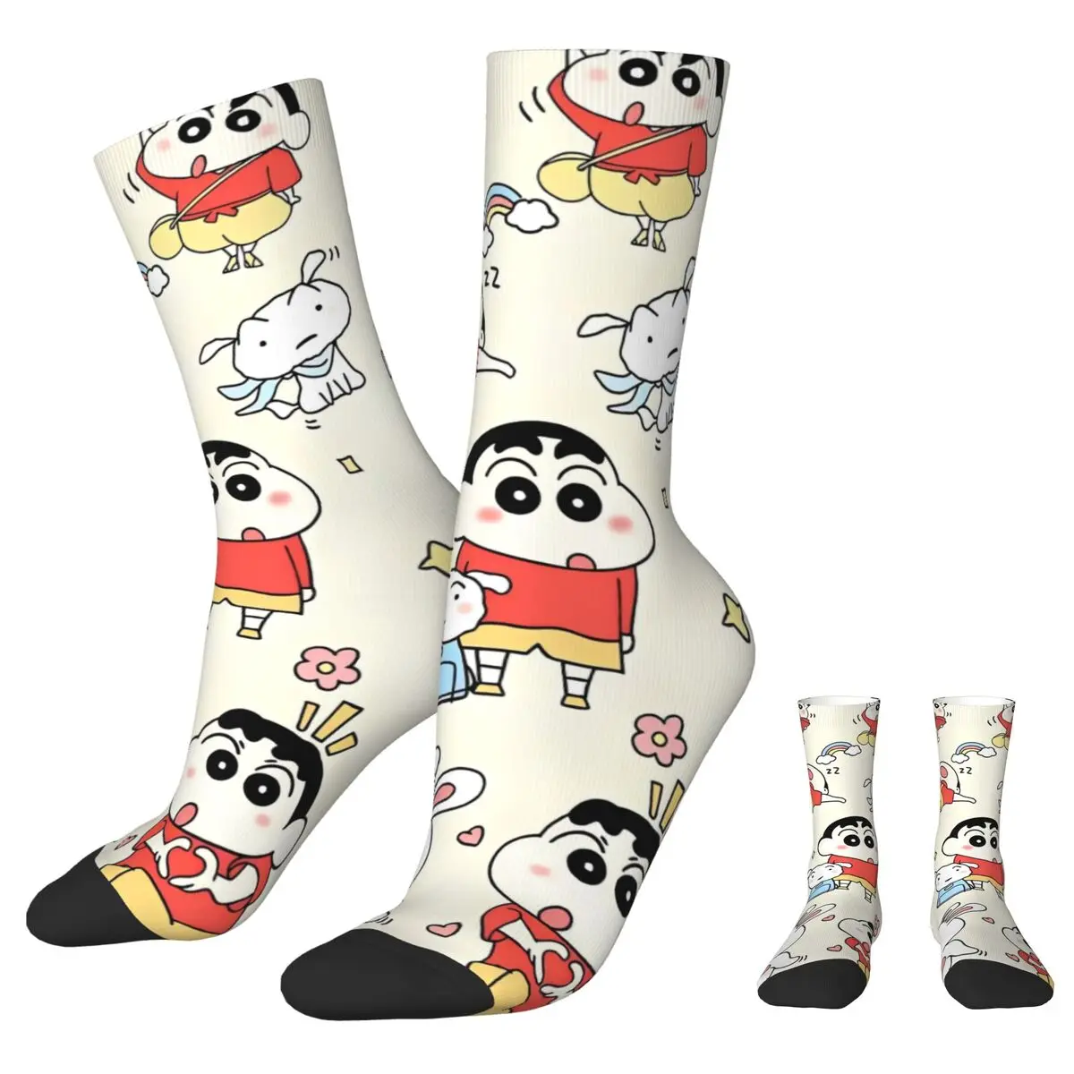 Crayons Shin-chans Stockings Adults Men meme Socks Comfortable Elegant Socks Autumn Running Non-Slip Graphic Socks Gift