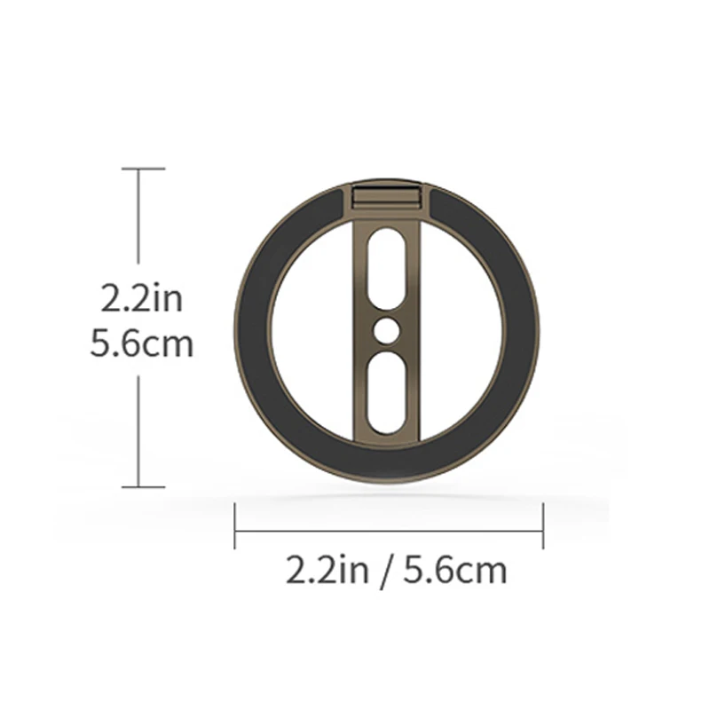Mocny magnetyczny uchwyt na telefon z podparciem MagSafe, dwustronny magnes, pierścień na palec, podstawka na biurko, składany uchwyt do ćwiczeń na siłowni, do iPhone'a 17 16