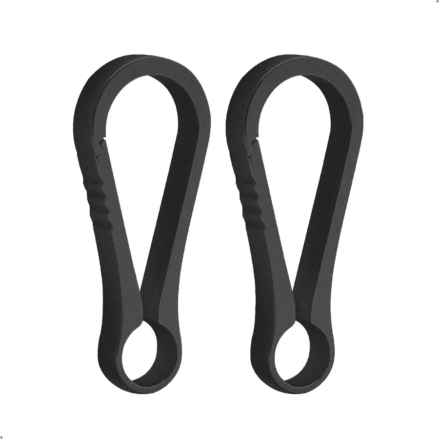 مشبك سلسلة مفاتيح صغير من التيتانيوم، حلقة تسلق شديدة التحمل لمشبك المفاتيح، سريع الإصدار، خفيف الوزن، مشبك قوي #1