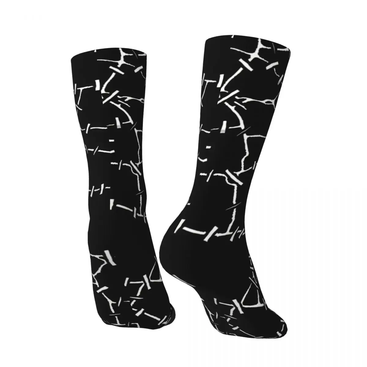 Vintage Undead Zombie Voodoo Halloween Pattern Men\'s Socks Zombie Unisex Harajuku Seamless Printed Funny Crew Sock Gift