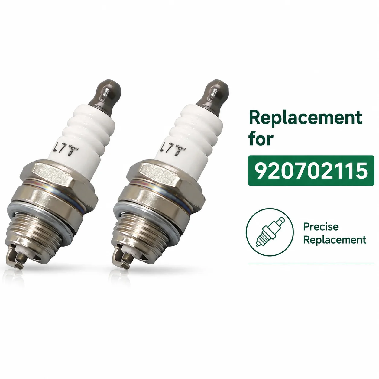 2PCS L8RTC Spark Plug Replacement for NGK BPMR8Y BPM8Y Champion RCJ6Y, Fits Kawasaki 920702115, Small Engine Parts, Spark Plugs