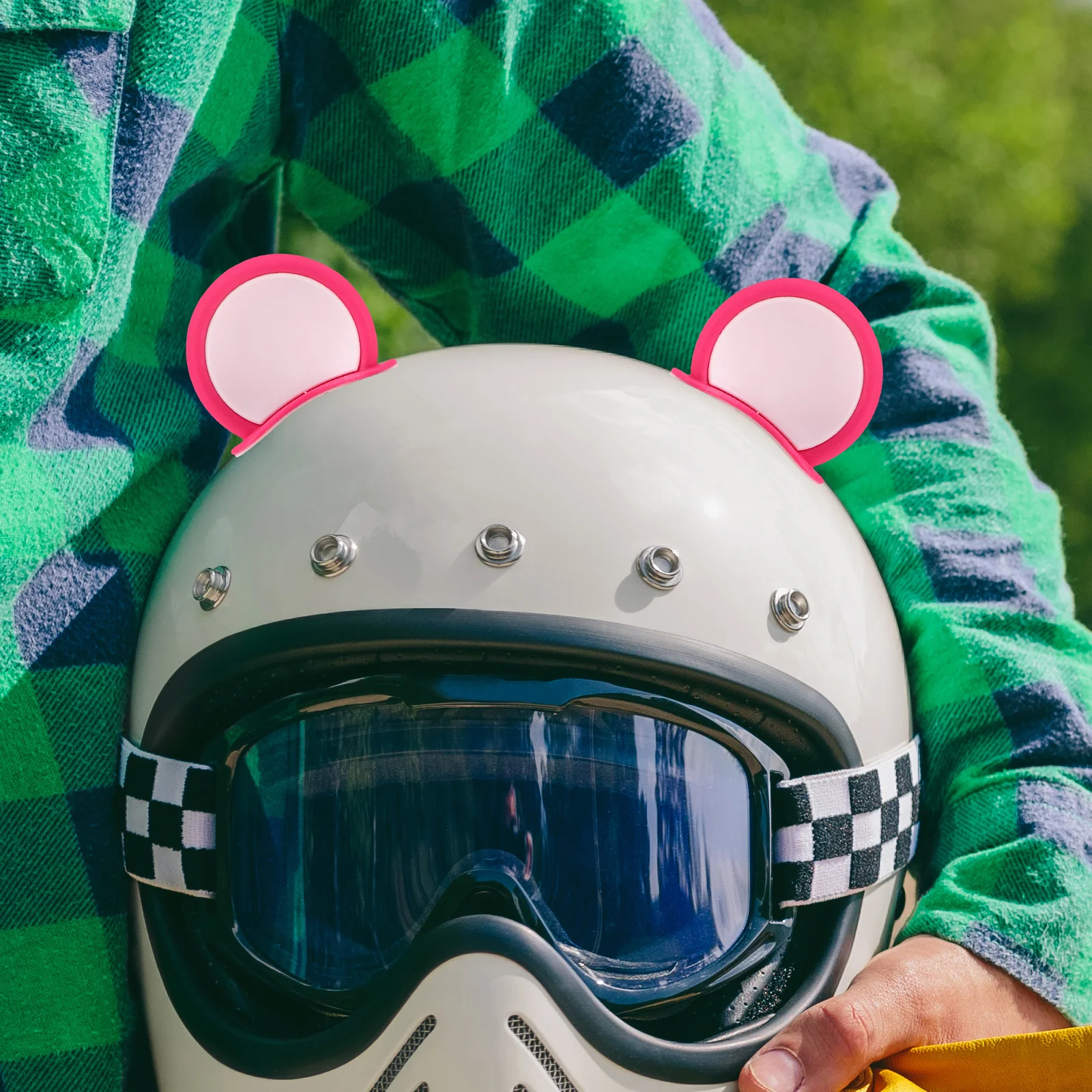 

12 шт., декор для медвежьих ушей, самоклеящиеся аксессуары для мотоциклов для скутеров, электрических велосипедов, наклейки из ПВХ