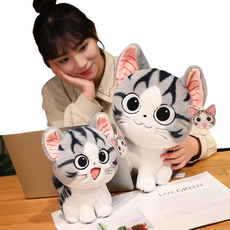 

New Interesting Creative Cute All Size Cat Soft Plush Toys Smoothing Dolls Sofa Decoration Girls Kids Birthday Christmas Present