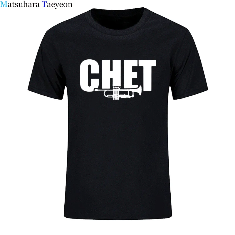 Fashion Cool Summer Men T shirt Funny T Shirts Cotton tshirt Jazz Chet Baker Printed T-Shirt Men\'s Clothing