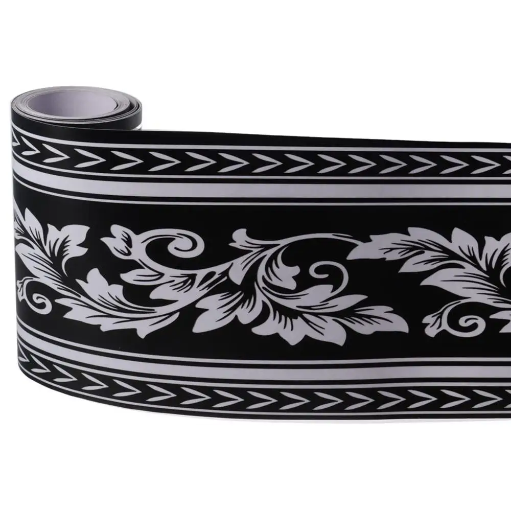 ورق حائط بحواف عصي وقشر زهور ، غطاء حائط من كلوريد البولي فينيل ، تصميم عتيق لغرفة النوم ، المطبخ ، ديكور ملصق البلاط ، 5 أمتار