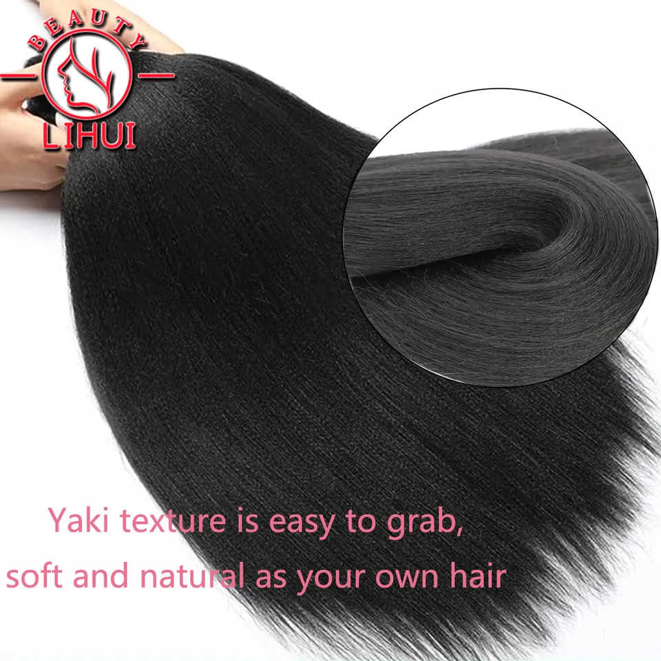 Cabello para trenzas preestirado de 30 pulgadas, ombre marrón, YAKI lacio jumbo, sintético al por mayor 2