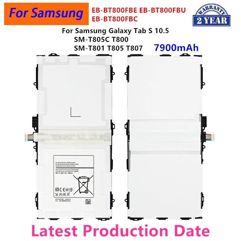 Brand New Tablet EB-BT800FBE EB-BT800FBU/FBC Battery For Samsung Galaxy Tab S 10.5 SM-T805C/T800/T801/T805/T807+Tools