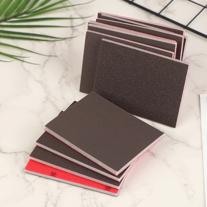 

10 шт., 75*100 мм, ультратонкие влажные и сухие шлифовальные губчатые блоки, различное зернистость 120-3000, моющиеся для полировки, абразивные инструменты