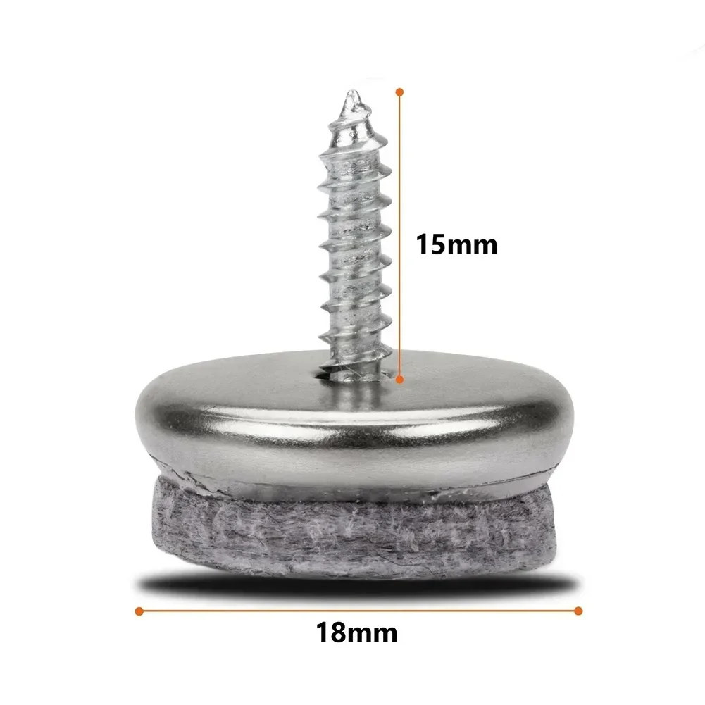 

With Screw Furniture Felt Glide Chair Glider Set Floor Protection For Home Furniture Furniture Pads High Quality