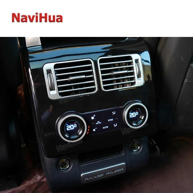 NaviHua For Range Rover Vogue L405 2013-2017 Car Rear AC Screen Panel Digital Climate Control Air Conditioning System Upgrade