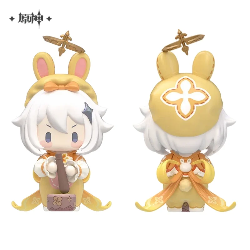 Presale Genshin Impact Paimon Figure Little Moon Rabbit Series Anime Character Figurine Desktop Decoration Collect Ornaments