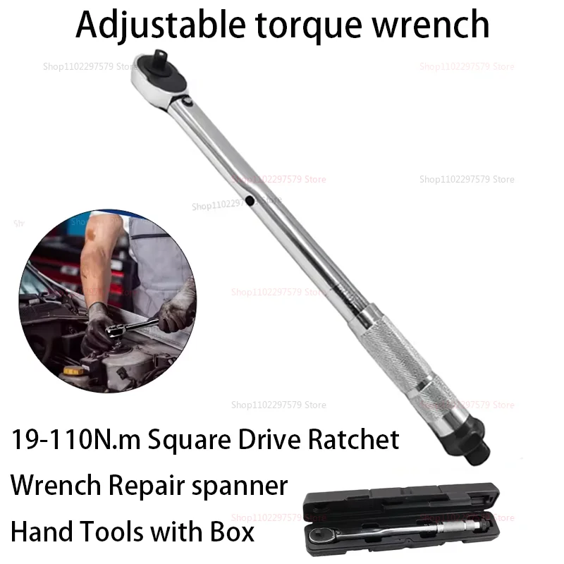 Torque wrench adjustable torque wrench preset torque wrench 3/8 wrench  hand tool  High Quality For Car Bicycle Motorbike Use