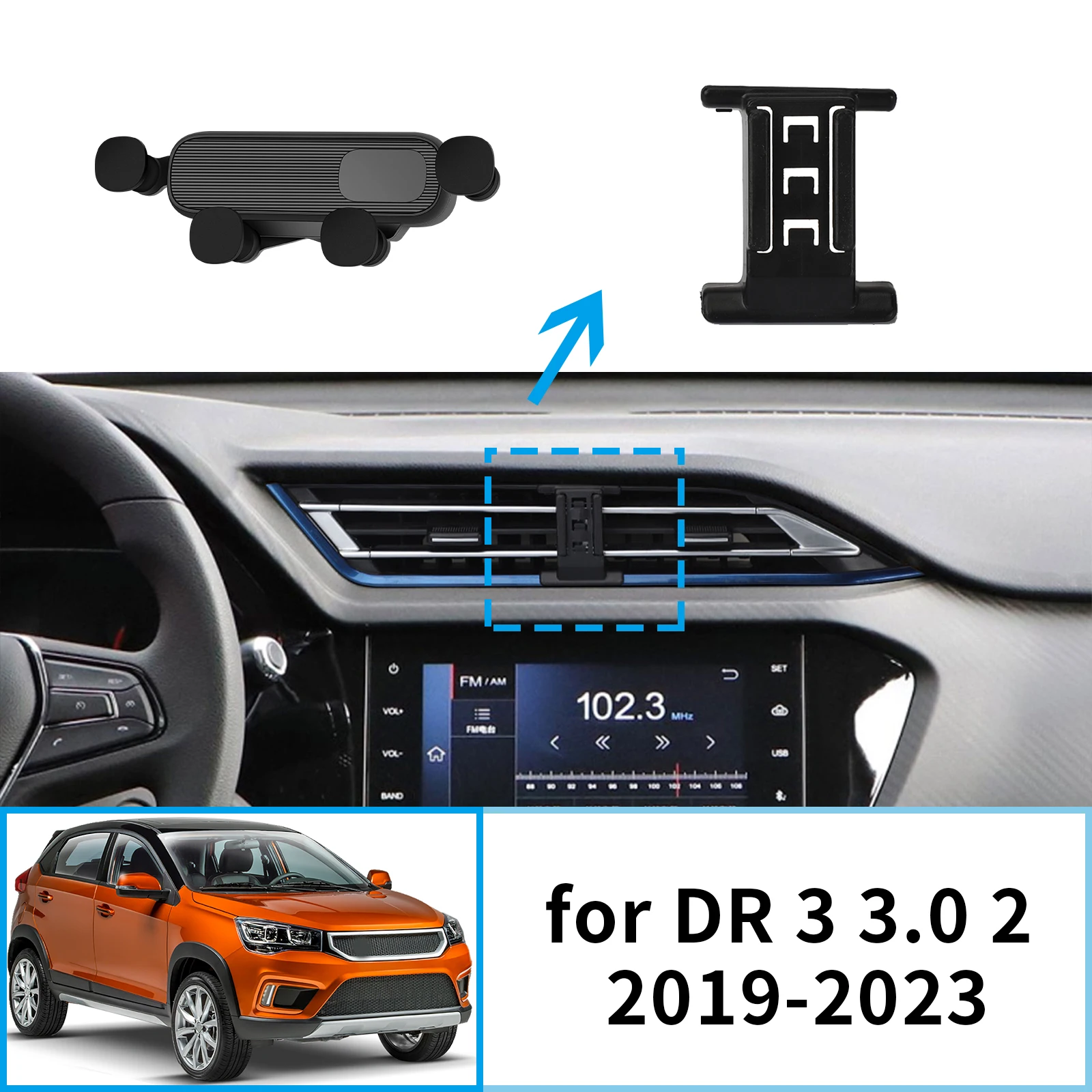 

Car Mobile Phone Holder for Chery Tiggo 2 DR 3 3.0 2018 2019 2020 2021 2022 2023 GPS Bracket Navigation Stand Auto Accessories