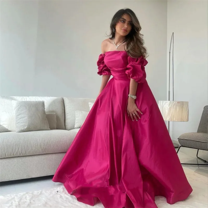 Strapless Elegant  Womens Party Dresses A Line Purple Formal Occasion Dresses On Offer Evening Clearance Taffeta Ball Gowns 2024