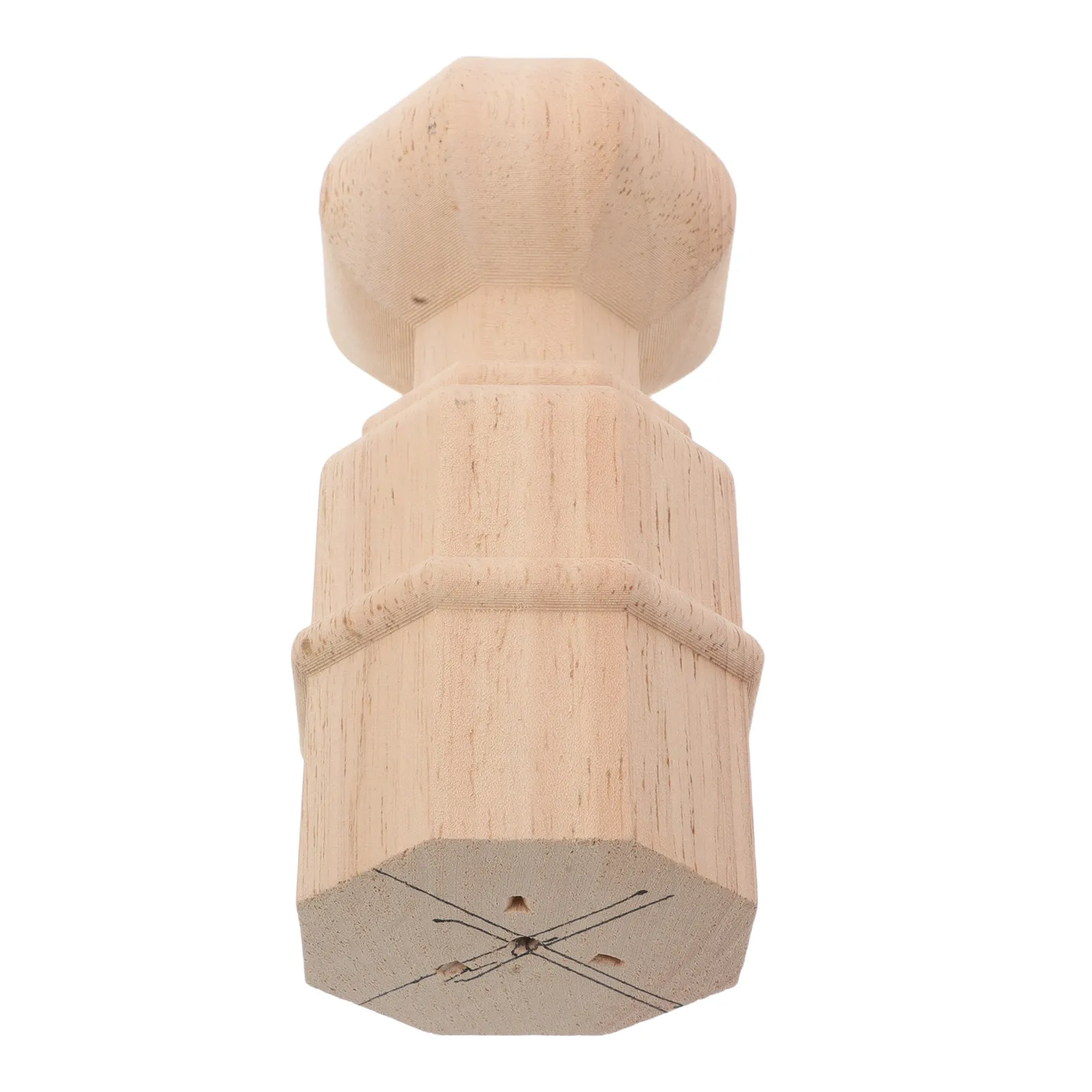 

Unfinished Wood European Style Staircase Post Finial Decorative Craft Bed Railings Handrail Topper Wedding Home Interior