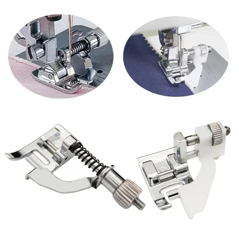 Domestic Sewing Machine Parts Presser Foot Metal Stitching Tools Snap On Automatic Blind Hem Presser Foot Brother Singer Janome