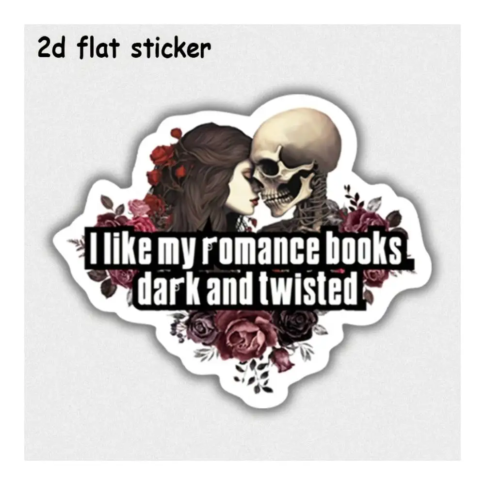 Dark And Twisted Romance Books Decal For Laptops, Cars, Motorcycles, Water Bottles & Smooth Surfaces