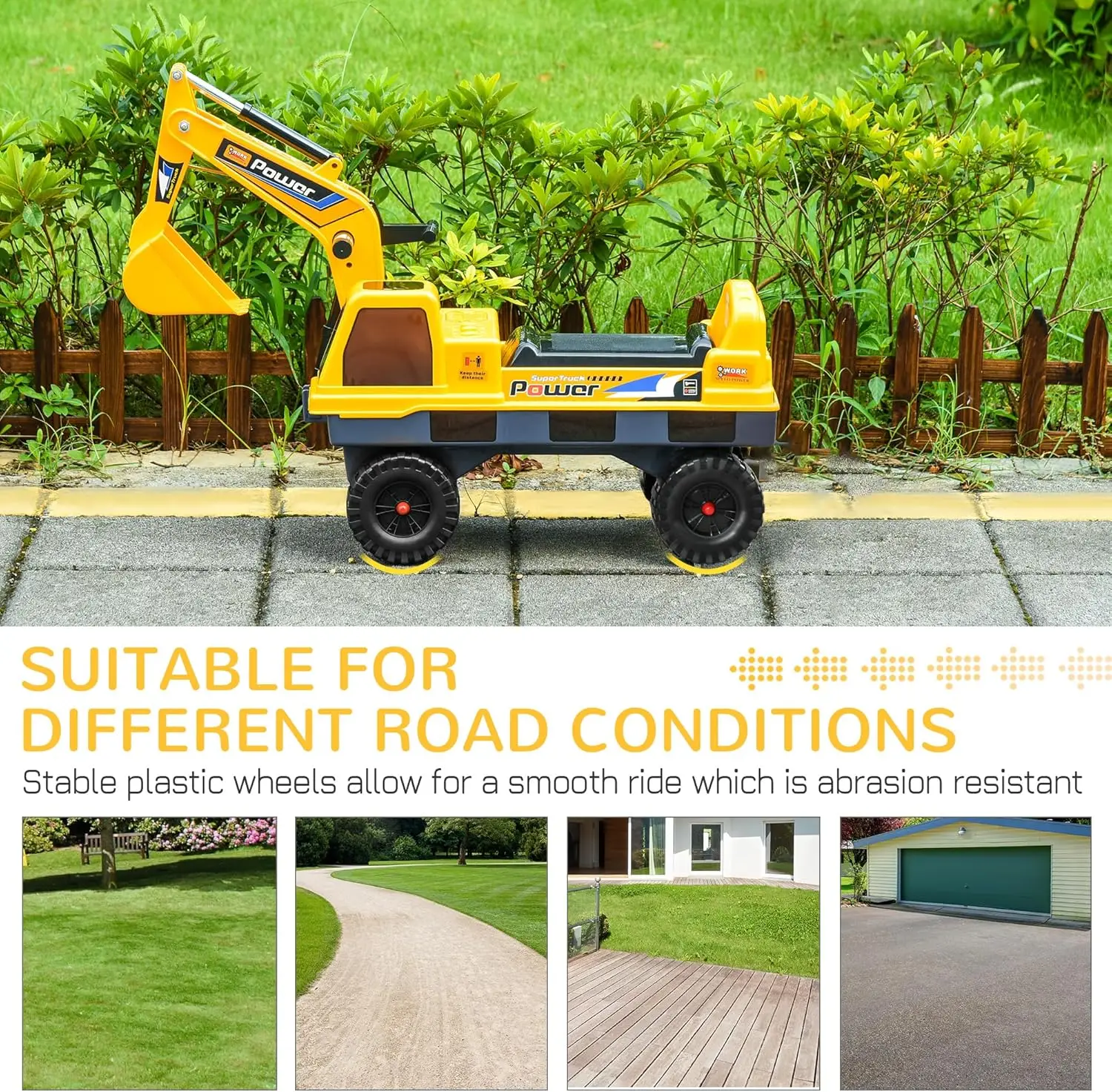 헬멧과 발톱이 있는 2 in 1 무동력 탑승식 굴삭기, 건설 트럭 세트, 수납공간이 있는 다기능 굴착기, 조명 포함