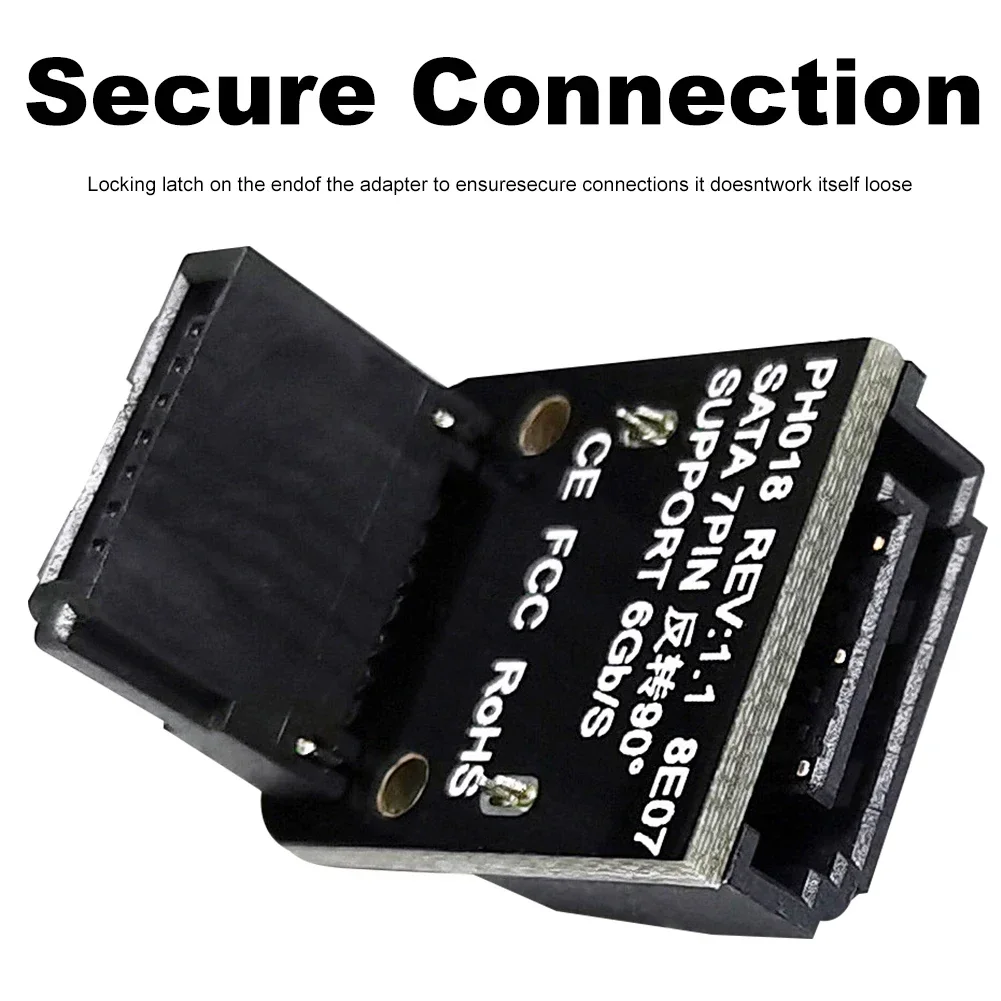 SATA 7Pin Vrouw Naar Man Adapter SATA 7Pin Adapter Up/Down 90 Graden SATA Adapter Moederbord Moederbord voor desktops SSD HDD