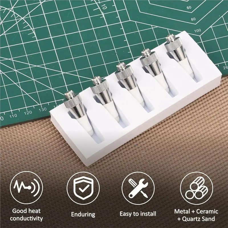 [Crisisbuy】 Soldering Iron Replacement Tips For Pen Pro Plus Tip Set- 5 Pieces Lohkak Seahorse Tips I/1.0 Accessories Replacemen
