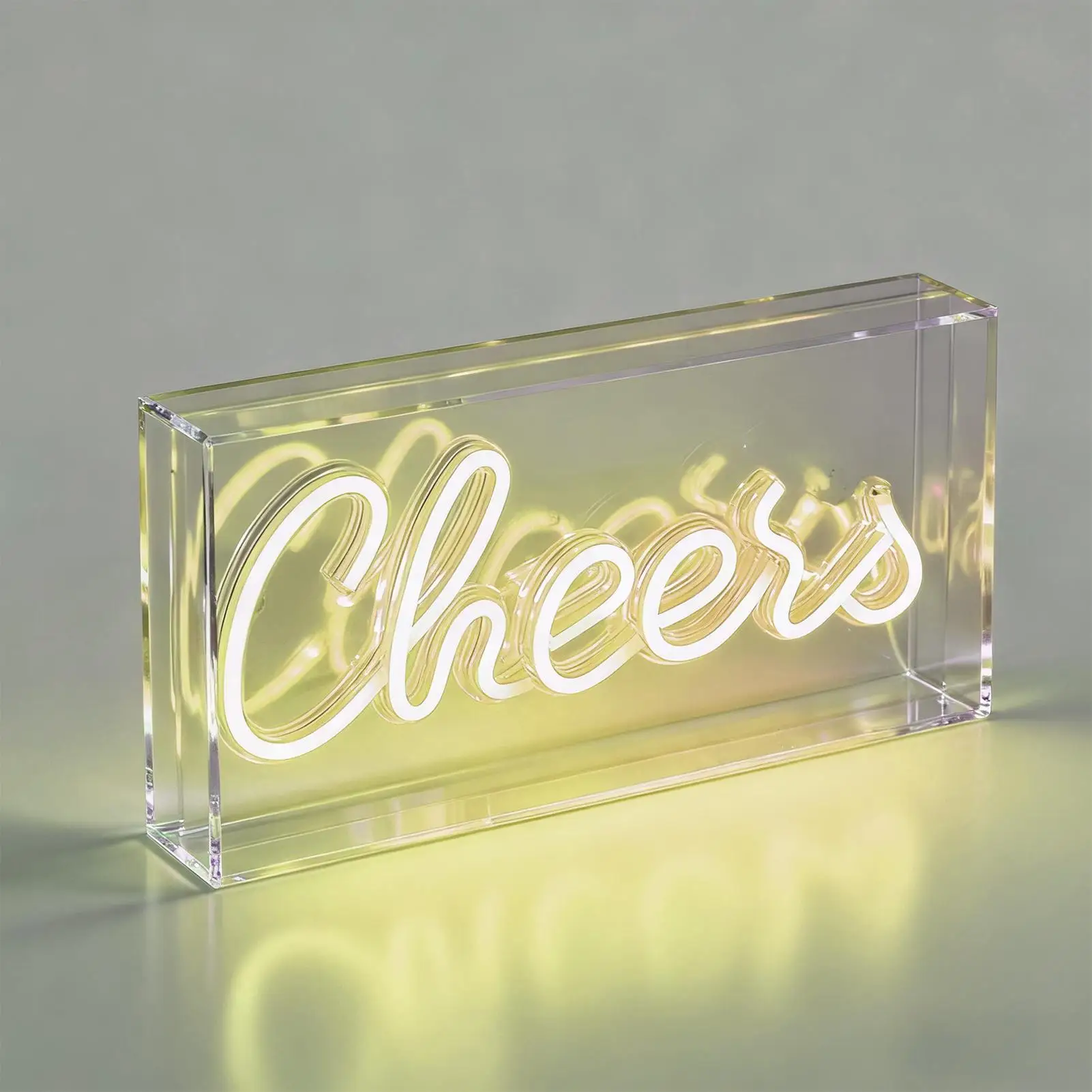 بار النيون USB ثلاثية الأبعاد ضوء النيون ديكور سطح المكتب مضاءة ديكور للمنزل غرفة شقة كلية الزفاف رجل كهف الشرب #4