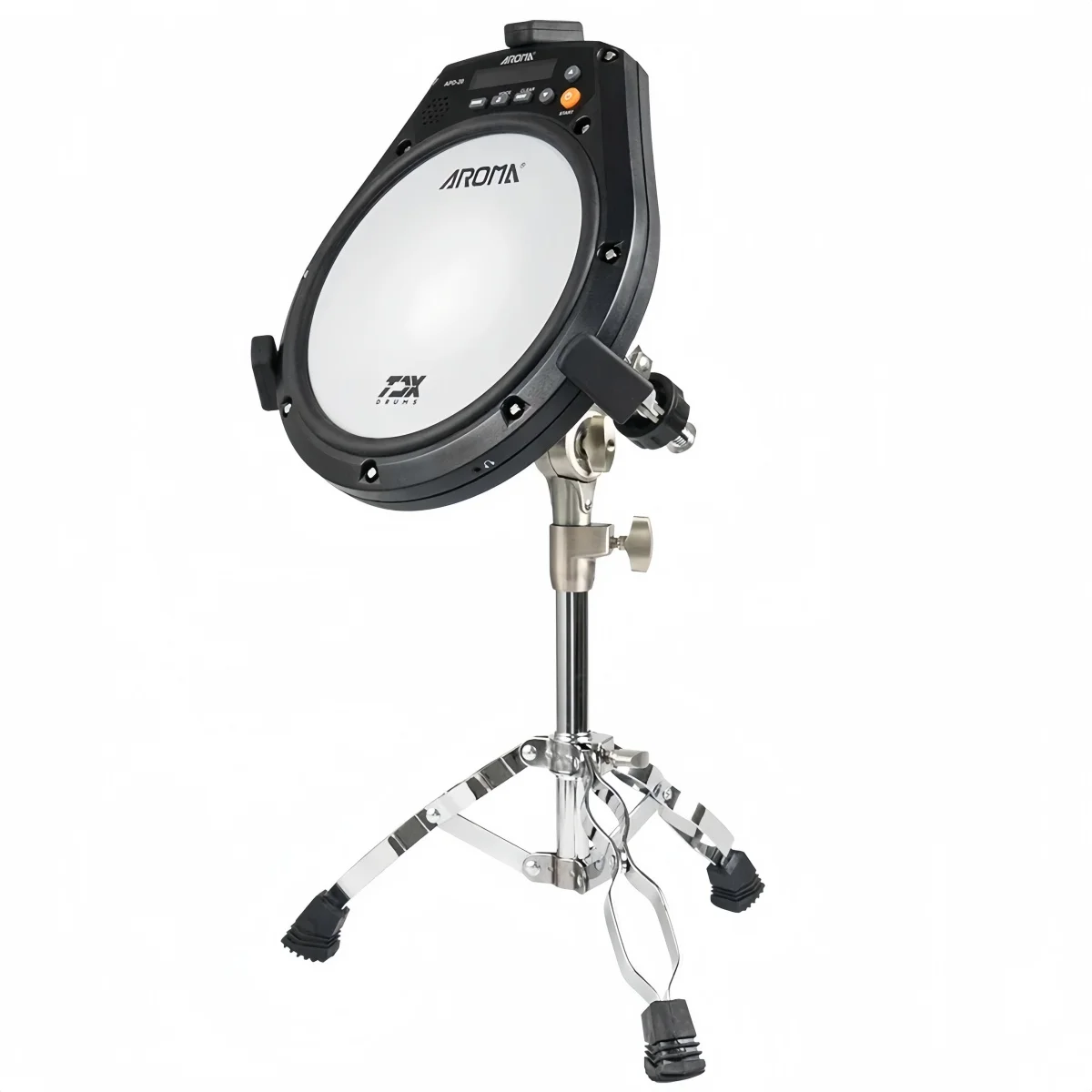 Aroma APD-20 Dumb Drum Pad Adjustable Mesh Surface Portable Training Percussion Music Parts for Silent Drum Practice Studio view 4