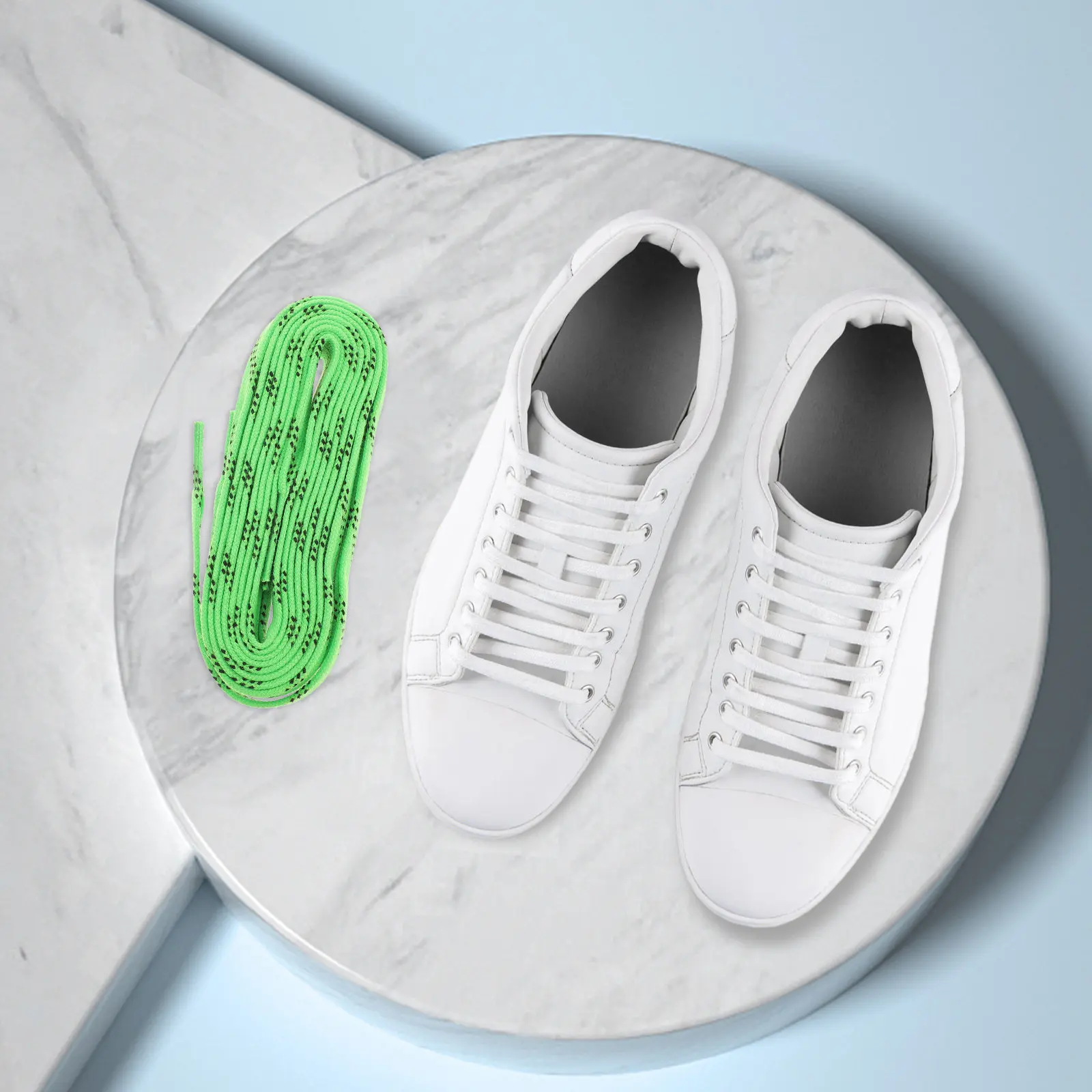 

1 пара долговечных морозостойких шнурков для хоккейных коньков, обуви для катания на льду и лыжах, спортивной обуви, 96 дюймов, зеленые, надежные