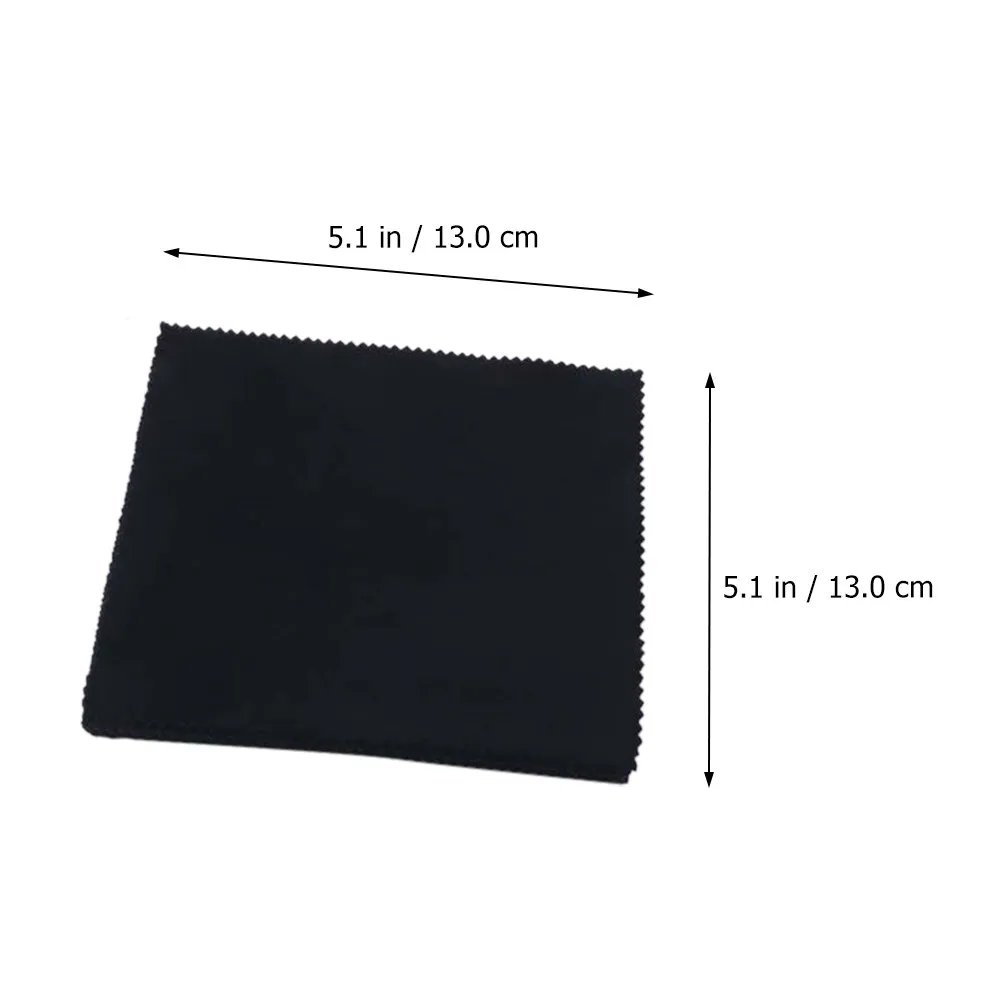 100Pcs Microfiber Wiping Cloth Glasses Cleaning Lens Wipe Smartphone Screen Jewelry Violin Guitar Piano Trumpet Portable