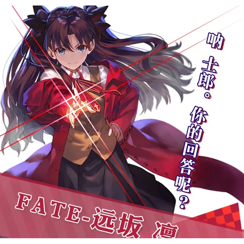 Anime Game Fate Stay Night Tohsaka Rin Cosplay Women Red Top Costume Skirt Halloween Christmas Party Outfit