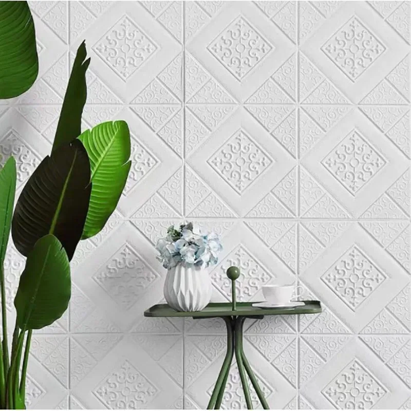 Textured faux brick wallpaper 35x35cm 10-30pcs damp proof self adhesive wall sticker home living bedroom wall decorative sheet