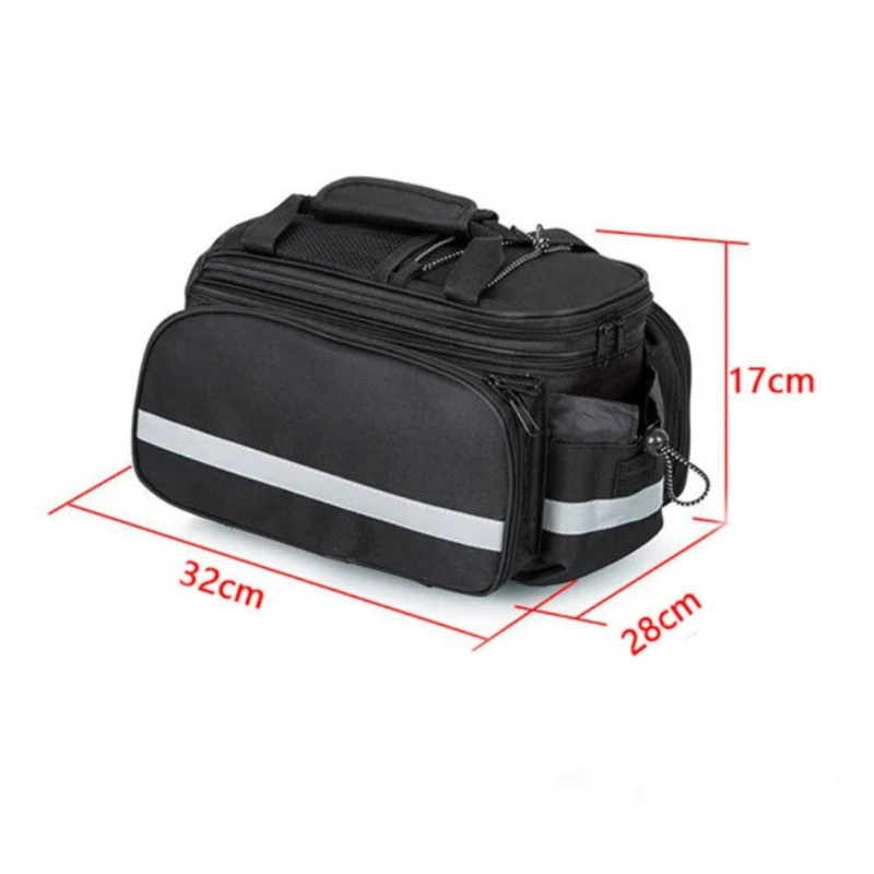 Bicycle Rear Rack Bag 27L Large-capacity Waterproof Bike Backseat Bag Outdoor Riding Mountain Cycling Rear Shelf Luggage Bag