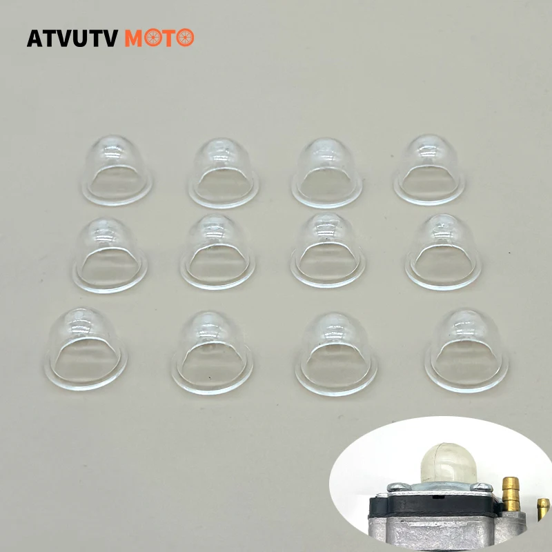 6/12pcs Motorcycle Transparent Fuel Carburetor Primer Bulb Oil Bubble Cap For Chainsaw Blower Trimmer BrushCutter 19mm