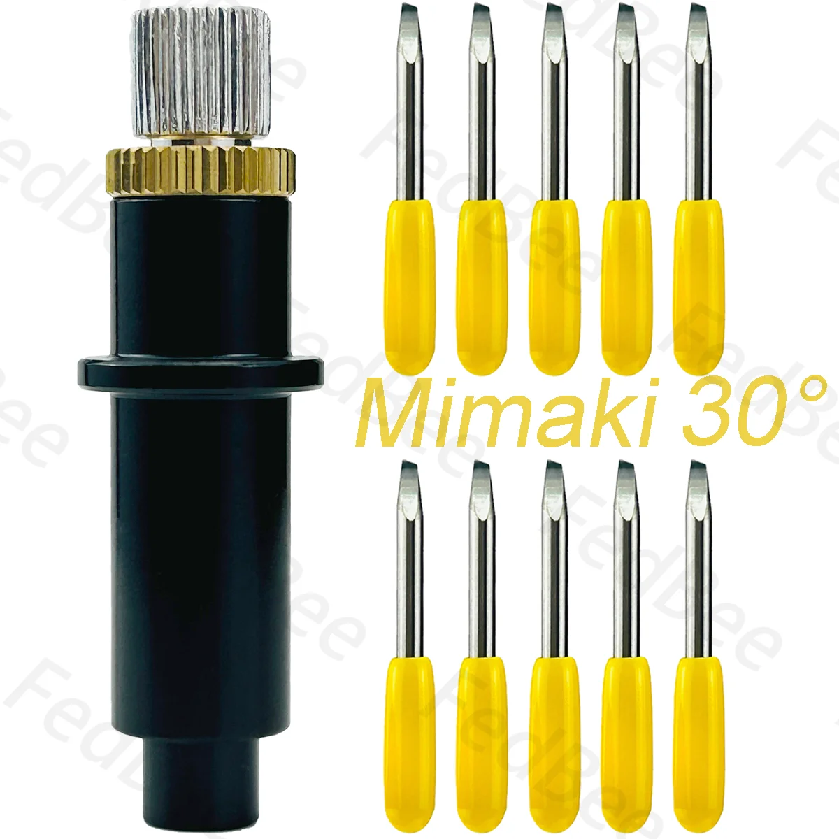 Vinyl Cutter 10pcs 30 Degree Blade and 1pc Blade Holder for Mimaki (Shorter One)