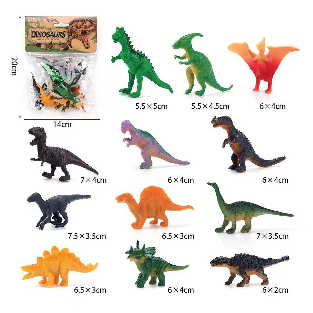 2024 New Children\'s High quality cute zoo wild mini animal figurine Realistic Wild Plastic Learning Party Favors Toy Animals