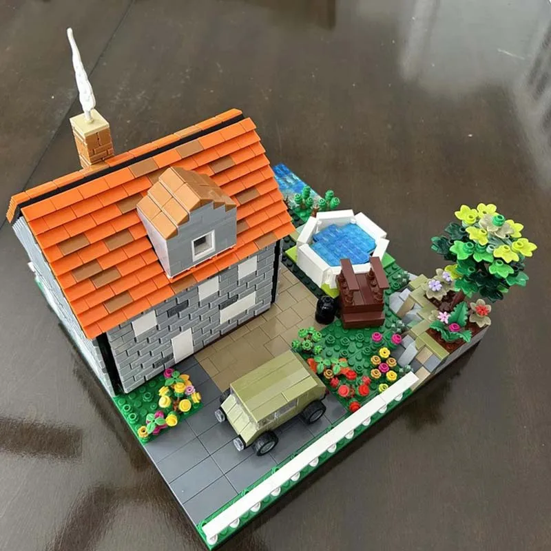 Model Ulicy Miejskiej Moc Klocki Konstrukcyjne Dom i Ogród Technologia Modułowe Klocki Prezenty Zabawki Świąteczne Zestawy DIY Montaż