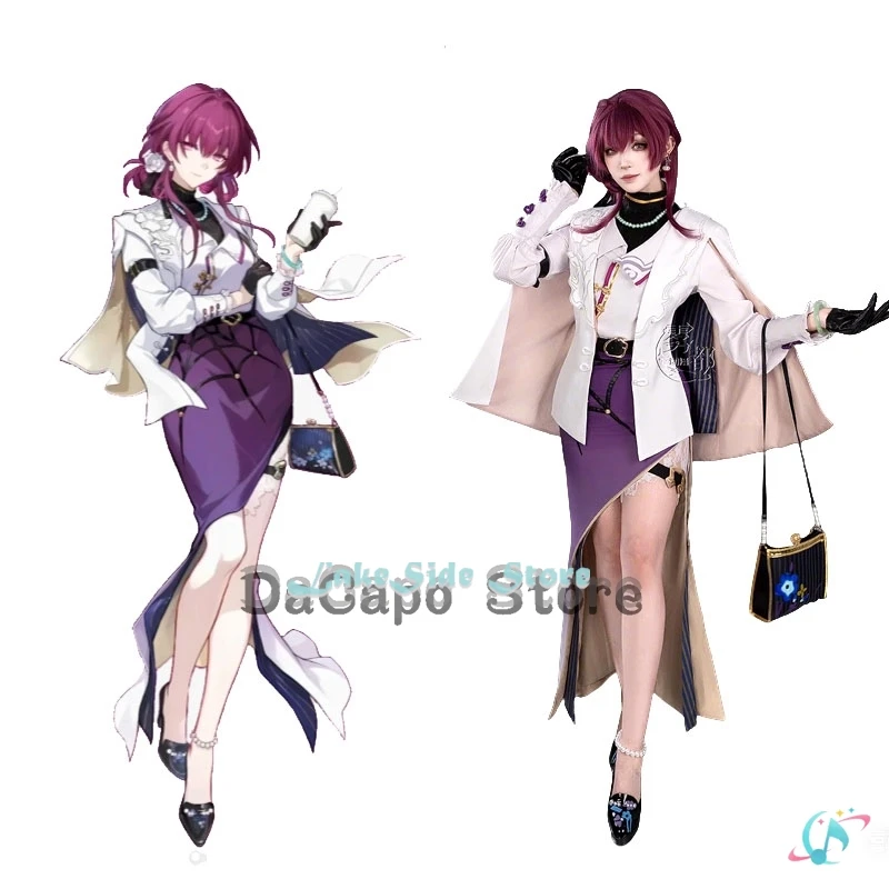 Disfraz de Cosplay Kafka HSR & GoodMe Buble juego de té Honkai: Star Rail Cosplay Kafka Girl fiesta de Halloween traje de Cosplay Sexy para mujer