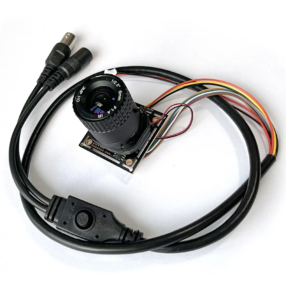 IMX307 Starlight Low Illumination NVP2441 HD 4in1 AHD TVI CVI CVBS 2mp CCTV Camera Module PCB board with cs lens osd cable