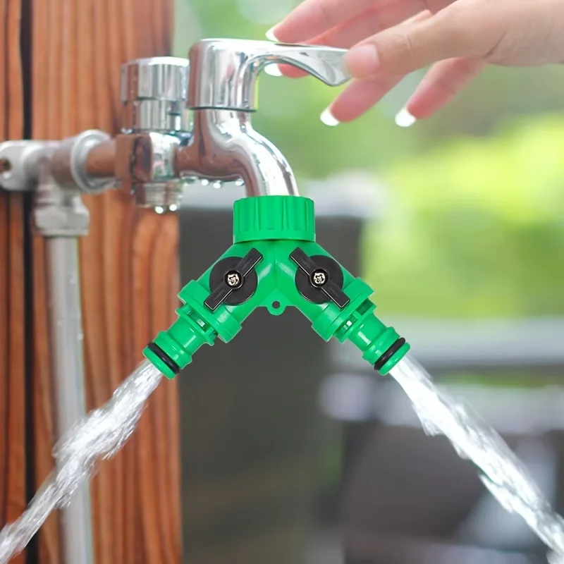 Adjustable Y-Type Diverging Tee Ball Valve 4/6 Conversion Adapter for Greenhouse Watering Horticultural Irrigation