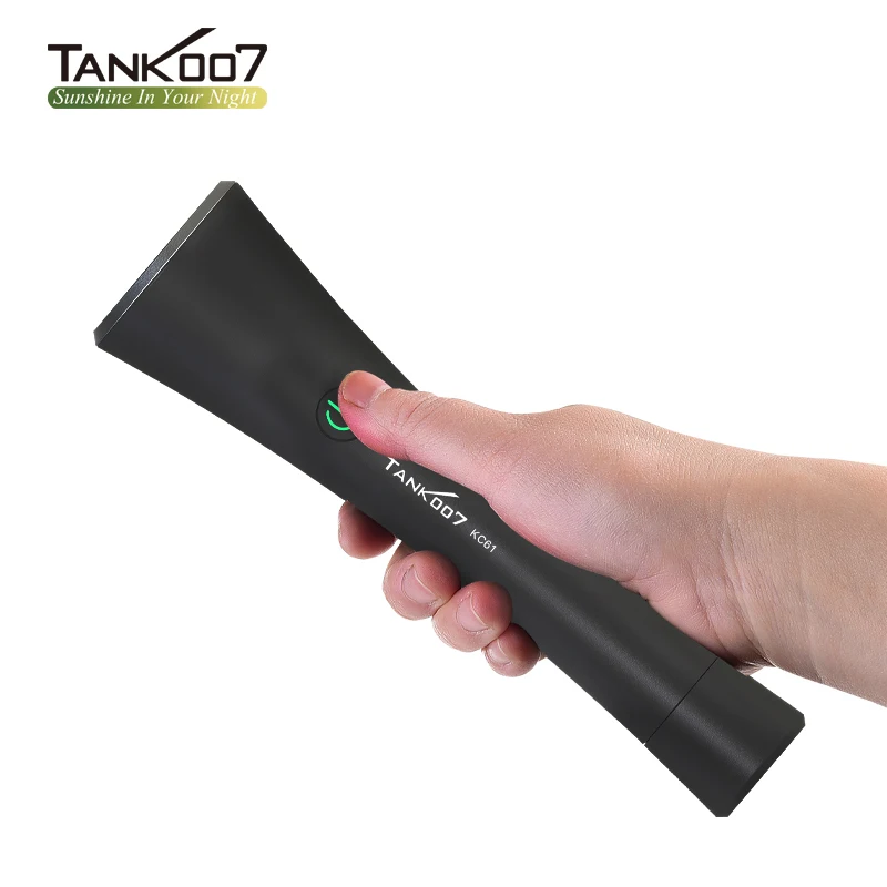 Tank007 KC61 Outdoor Aluminum 3 LED High Brightness Flashlight Rechargeable Battery Original Elephant Trunk Design