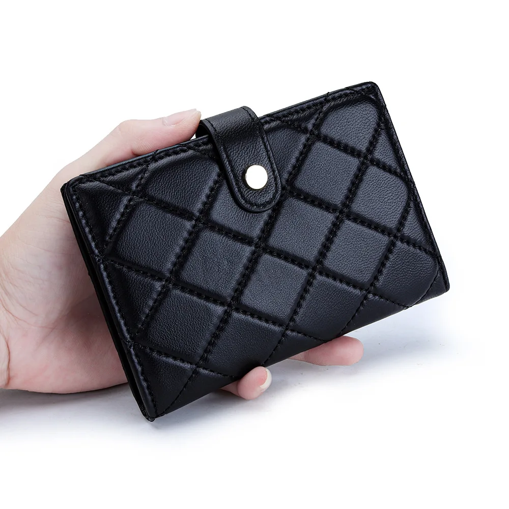 محفظة جلدية لجواز السفر، حامل بطاقات سفر مدمج مع إغلاق سريع يناسب بطاقات جواز السفر والنقود للاستخدام اليومي والسفر #5