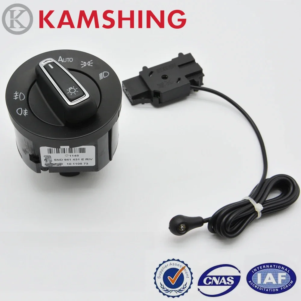 New For VW Jetta Santana Lavida 2018 Automatic Front Headlight Fog Lamp Control Switch Adjust Knob With Induction Module